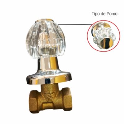 479/75/67   LLAVE CAMPANOLA FV  SNEGRO/CRISTAL