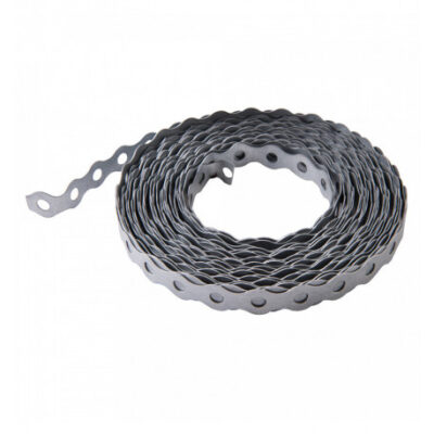 CINTA ANCLAJE METAL PERFORADA x 15mm de ancho (8 largo)
