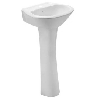 LAVABO SHELBY CON PEDESTAL BLANCO