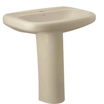 230 LAVABO VENECIA 1H  4"  8" CON PEDESTAL FV (Bone-Durazno-Gris)