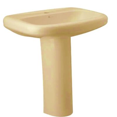 230 LAVABO VENECIA 1H  4"  8" CON PEDESTAL FV (Bone-Durazno-Gris) - Imagen 3