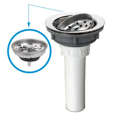 DESAGUE CANASTILLA 31/2" LAVAPLATOS