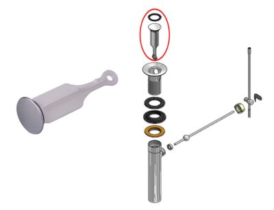 E241.01.3ACN.02 DH Tapón para Desagüe de Pistón Automático