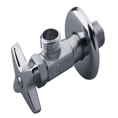 E269.04 DH Llave Angular Metálica para Manguera Flexible de 1/2"