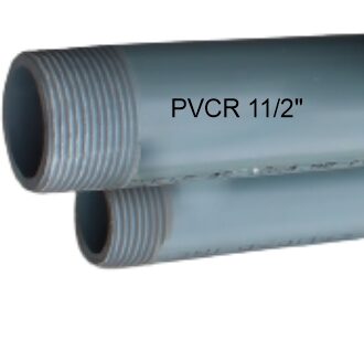 TUBO ROSCABLE AGUA POTABLE 11/2" x 6 METROS  INEN 2497 PLASTIDOR FABRICADO POR PLASTIGAMA