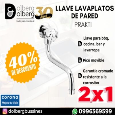 LLAVE PARED COCINA PICO "S" PRAKTI